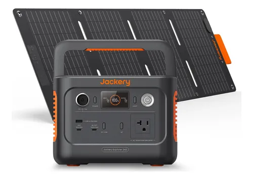 D_NQ_NP_614209-CBT80510391140_112024-O-gerador-solar-jackery-explorer-240-v2-256wh-com-painel-de-40 Gerador de Energia Solar para Sobrevivência Urbana: Tecnologia Verde para Situações de Crise